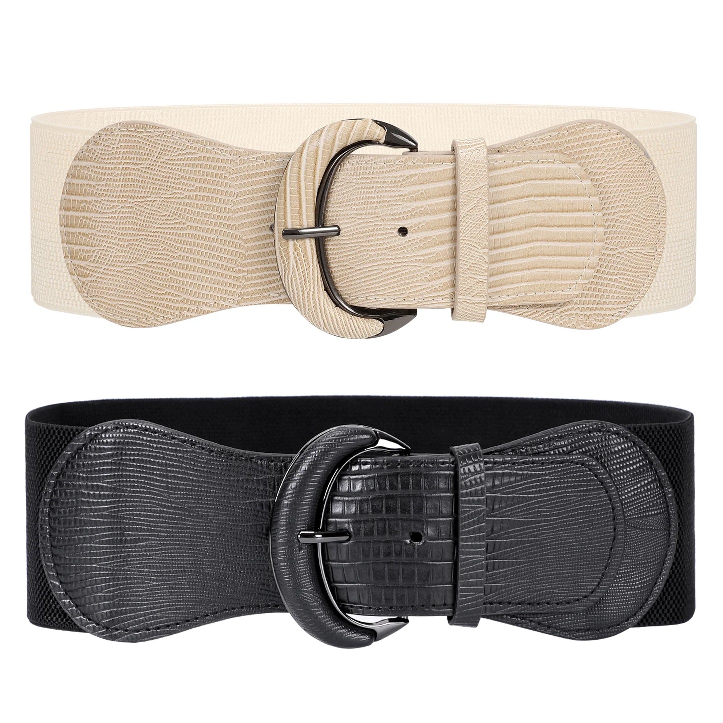 Women Elastic Wide Belt, Stretch Waist Belt for Dresses