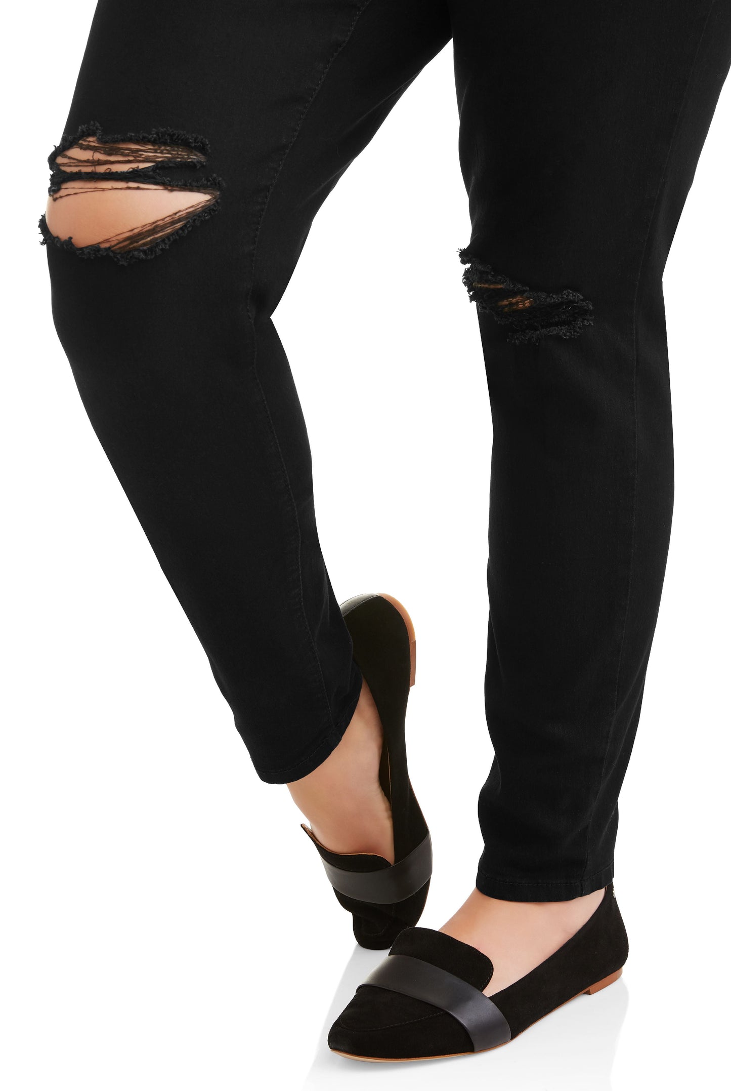 Women'S plus Destructed Skinny Jeans, Sizes 16-26