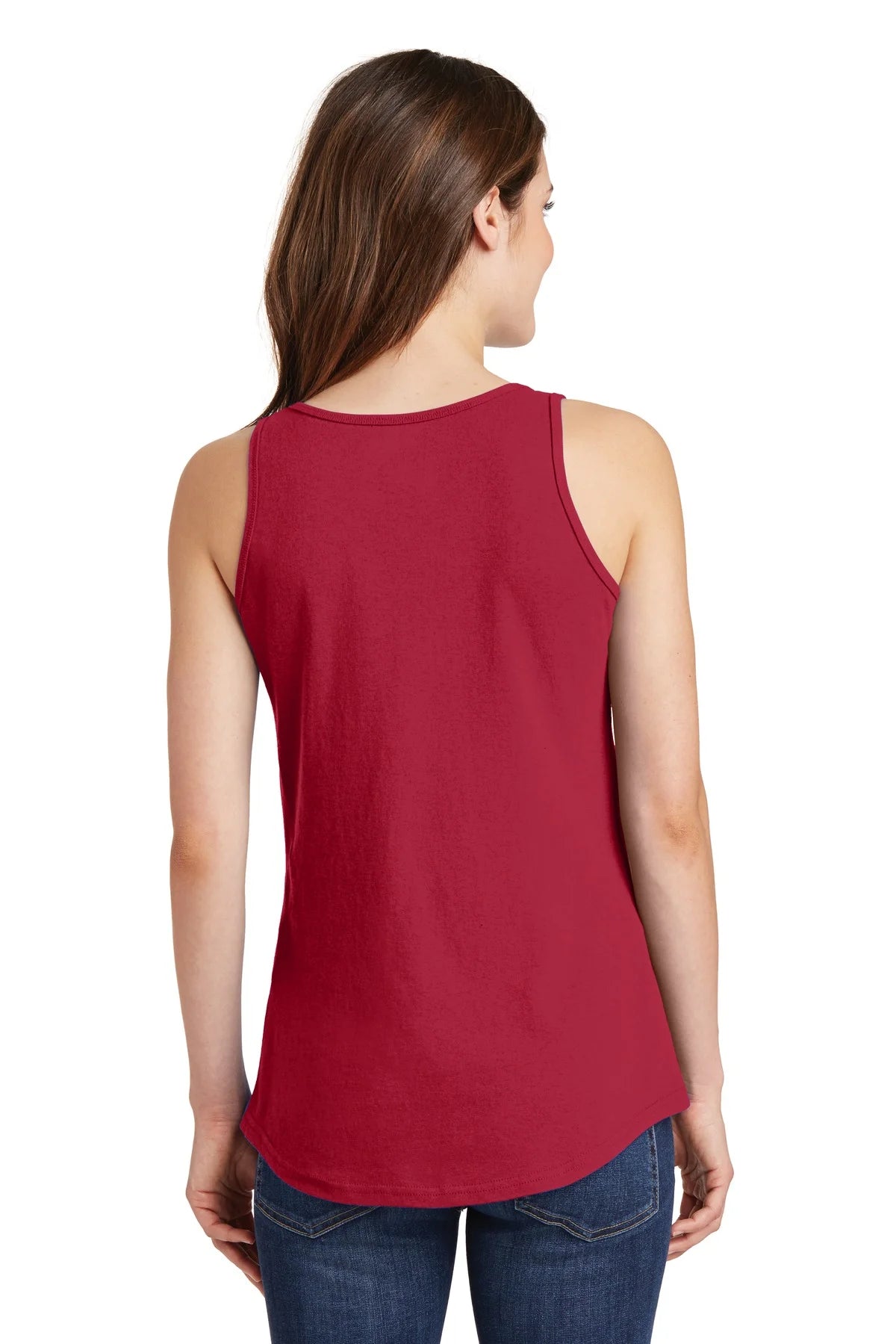 Ladies Core Cotton Tank Top-Xs (Red)